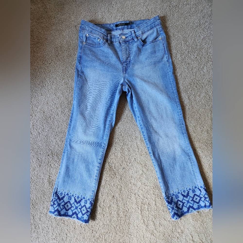 Ralph Lauren cropped jeans.